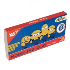 Пластилін 6 кол. 120г "YES" /540629/ "Minions" (1/40)