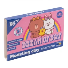 Пластилін 8 кол. 160г "YES" /540631/ "Line Friends" (1/30)