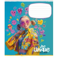 Зошит уч. "Школярик" 24арк.== /3455L/ "Be unique " виб.УФ-лак (дівчинка) (25/200)