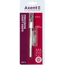 Ніж макетний для диз.робіт "Axent" /6904-A/ зі змінними лезами, 5 шт (1/12) Ніж макетний для диз.робіт "Axent" /6904-A/ зі змінними лезами, 5 шт (1/12)