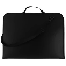 Портфель пластиковий А2 "MAXI" /MX30040/ на блискавці, чорний (1/20)
