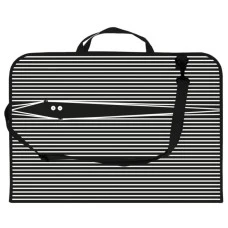 Портфель пластиковий А3 "MAXI" /MX30003-01/ на блискавці "Смужки" (1/20)