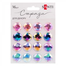 Стрази самоклеючі "Santi" /742994/ "SPRING"  хамелеон мікс, 16 шт (1/12/288)