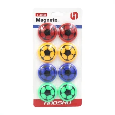 Магніти "JO" /DSCN0788/ "М'яч" 3см, 8шт., блістер (1/400)