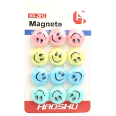 Магніти "JO" /DSCN0792/ "Смайл" 2см, 12шт., блістер (1/800)