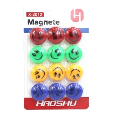 Магніти "JO" /DSCN0796/ "Смайл" 2см, 12шт., блістер (1/800)