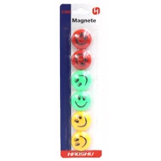 Магніти "JO" /X-3006/ "Смайл" 3см, 6шт., блістер (1/600)