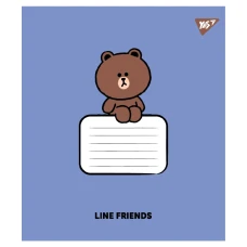 Зошит уч. "YES" 12арк.// /767647/ "Line Friends Stylish" (25/500)
