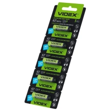 Батарейка "Videx" /A27 8LR732/5bl/667/ лужна, 12V, міні мізинчик (5/50) Батарейка "Videx" /A27 8LR732/5bl/667/ лужна, 12V, міні мізинчик (5/50)