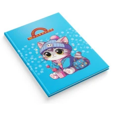 Щоденник шкільний "Найрозумніший"  тв.обкл. /1В3342/ 80стор. 170х240 мм "Кошеня школярик" (1/20)