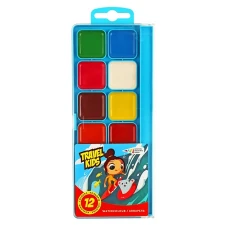 Акварель "ГАММА-Н" ПЛАСТ "TRAVEL KIDS" 12 кол. 312084/TK  б/п  (1/32)