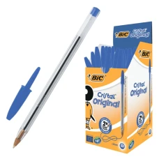 Ручка кулькова "BIC" Cristal /8373609/ синя (50/1000)