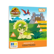 Пластилин 12 цв. 240г "Yes" /540730/ JURASSIC WORLD (1/20)