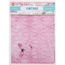 Папір для пакування подарунків та декупажу "Santi" /952477/ Vintage, 2 арк. 40*60 см (1/50/200)