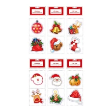 Картки вітальні новорічні /Я02306_934/ Angel Gifts 10*10см; (12шт у пач.); 6 дизанів (1/12) Картки вітальні новорічні /Я02306_934/ Angel Gifts 10*10см; (12шт у пач.); 6 дизанів (1/12)