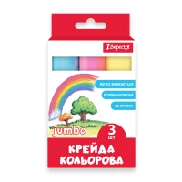 Крейда кольорова 3 шт. "1В" /400551/ JUMBO (1/12/120)