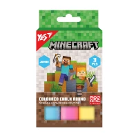 Крейда кольорова 3 шт. "YES" /400552/ "Minecraft" JUMBO (1/12/120)