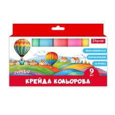 Крейда кольорова 9 шт. "1В" /400560/ JUMBO (1/6/48)