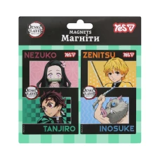 Магніти "YES" /708561/  "Demon Slayer.Heroes", 6х9 см, 2 шт  (1/10/500)
