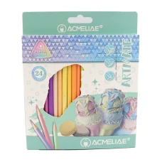 Олівці кольорові "Acmeliae" 24 кол. /43188/ трикутні пастель (1/12)