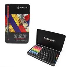 Олівці кольорові "Acmeliae" 12 кол. /43567/ металева коробка (1/12)