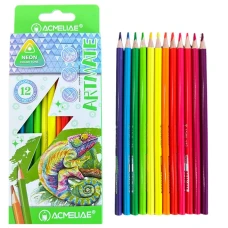 Олівці кольорові "Acmeliae" 12 кол. /43720/ трикутні неон (1/12)