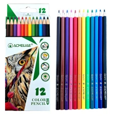 Олівці кольорові "Acmeliae" 12 кол. /PCP-012/ Woodfree шестигранні (1/12/144)