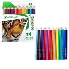 Олівці кольорові "Acmeliae" 24 кол. /PCP-024/ Woodfree шестигранні (1/12)