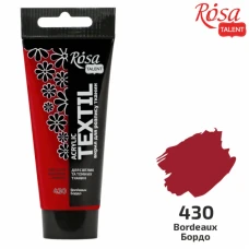 АКРИЛ для тканин "ROSA TALENT" /430/ Бордо, 60мл (1/4)