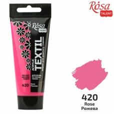 АКРИЛ для тканин "ROSA TALENT" /420/ Рожева, 60мл (1/4)