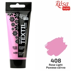 АКРИЛ для тканин "ROSA TALENT" /408/ Рожева світла, 60мл (1/4)