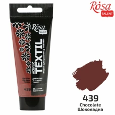 АКРИЛ для тканин "ROSA TALENT" /439/ Шоколад, 60мл (1/4)