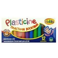 Пластилін "CLASS" "Чисті руки" 12кол. /7627/ 200г. восковий (1/60)