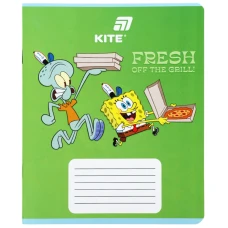 Тетрадь уч. "Kite" 12л.# /SB26-232/ софт тач + УФ лак, SpongeBob SquarePants (25/600)
