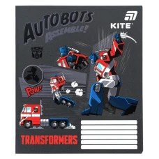 Тетрадь уч. "Kite" 12л.# /TF26-232/ гибр. лак + УФ лак, Transformers (25/600)
