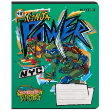 Тетрадь уч. "Kite" 18л.# /NT24-236/ софт тач + УФ лак, TMNT