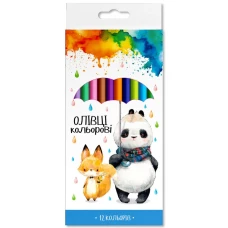 Олівці кольорові "Школярик" 12 кол. /139SH-12/ тригранні (1/12)