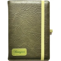Блокнот на гумці "Bourgeois" А5/120 шкірзам Тв.обкл. /N9708/ вн.бл.70г, # (1/30)