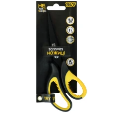 Ножиці "Yes" 16,5см /480478/ Не ускладнюй леза з титановим покриттям (1/12/360)