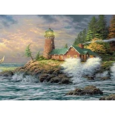 Алмазна мозаїка "Go to art" /178193/ "Маяк" 21*25см (JA21276) на картоні 5D 