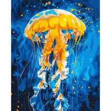 Картина за номерами "SANTI" /955067/ "Танець медузи", 40*50см, LED підсвітка