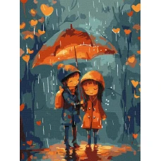 Картина за номерами "Ідейка" /KHO8472/  "Під парасолькою", 30*40см