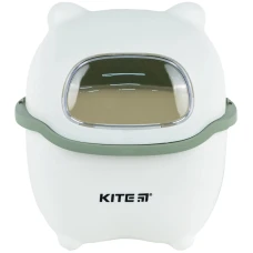 Настільний контейнер для сміття "Kite" /K24-009-7/ біло-зелений, 16х21 см (1/10)