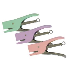 Степлер "WB" /2075(0211)/ "плаєр" пастельні кольори, 10-15 аркушів (1/12)