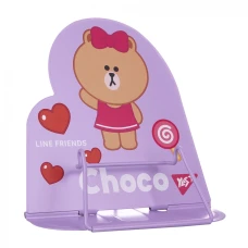 Підставка для книжок металева "Yes" /470524/  фігурна "Line Friends.Choco" (1/40/80)