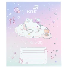 Тетрадь уч. "Kite" 12л.// /HK26-235-1/ фольга + УФ лак, Hello Kitty (25/600)