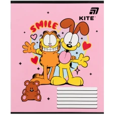 Тетрадь уч. "Kite" 12л.// /GF26-235/ софт тач + УФ лак, Garfield Retro/Classic (25/600)