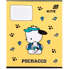 Тетрадь уч. "Kite" 12л.// /PC26-235/ софт тач + УФ лак объемный, Pochacco (25/600)
