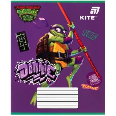 Тетрадь уч. "Kite" 12л.// /NT26-235/ софт тач + УФ лак, TMNT Mutant Mayhem (2023 Movie) (25/600)