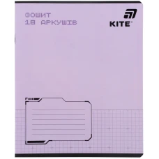 Зошит уч. "Kite" 18арк.# /K26-236-1/ софт тач + УФ лак, KITE (20/400)